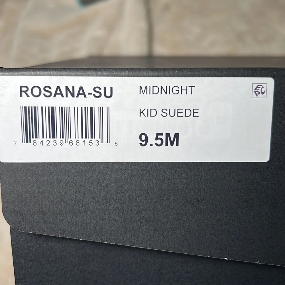 PELLE Moda Rosana Espadrille Midnight Platform Wedge Heel Sandal - Size 9.5, NIB